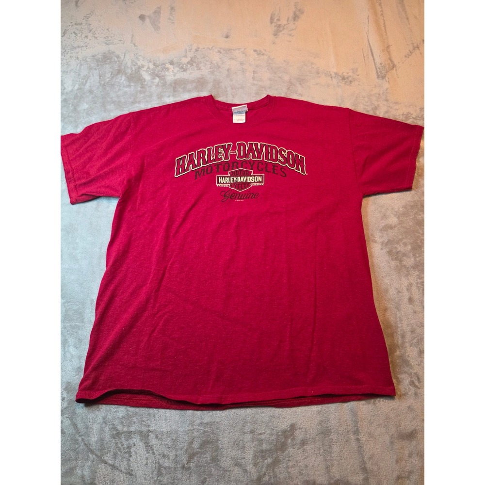 Harley-Davidson T-Shirt Mens XL Red Vehicle Operations York PA Graphic Tee